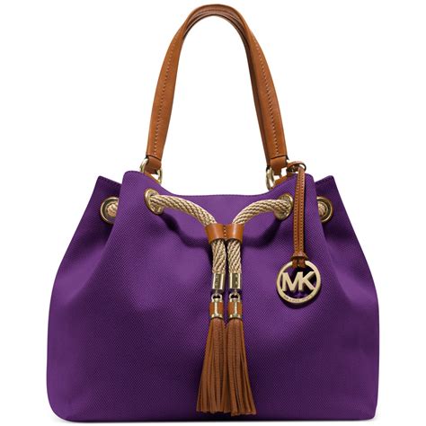 purple purse michael kors|Michael Kors purple tote bag.